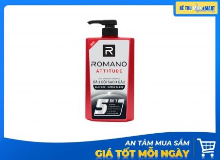 Dầu Gội Romano Sạch Gàu Attitude 650g Kẹp