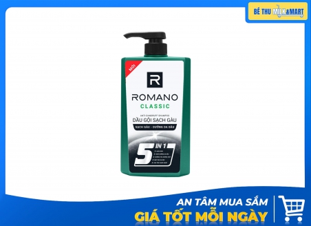 Dầu Gội Romano Sạch Gàu Classic 650g Kẹp