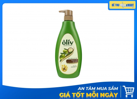 Dầu Gội Xả Oliv 2in1 Phục Hồi Hư Tổn 650ml Kẹp
