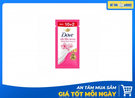 Dây Sữa Tắm Dove Serum Hương Hoa Muối Hồng 6g