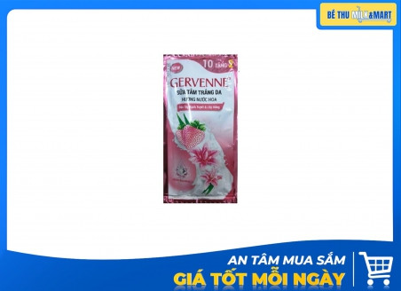 Dây Sữa Tắm Gervenne Dâu Tây & Hoa Lily 5g