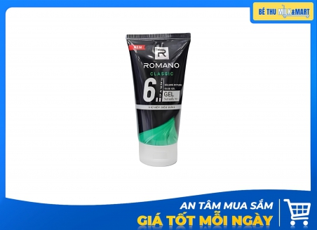 Gel Vuốt Tóc Romano Classic Số 6 Giữ Nếp Siêu Cứng 150g