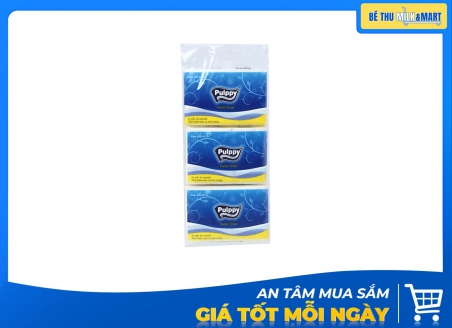 Giấy Bỏ Túi Pulppy Xanh 6 Gói