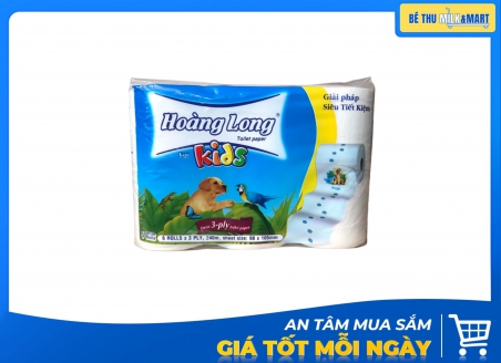 Giấy Vệ Sinh Cuộn Hoàng Long Kids