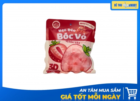 Kẹo Dẻo Bóc Vỏ Phương Huyền Food Dâu 180g