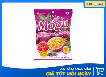 Kẹo Dẻo Mogu Chanh Dây Và Hạt Chia 100g