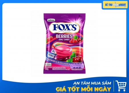 Kẹo Fox's Hỗn Hợp Trái Cây Mâm Xôi 125g