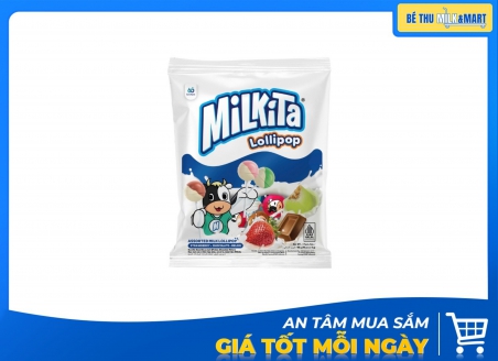 Kẹo Mút Sữa Milkita Vị Hỗn Hợp 90g