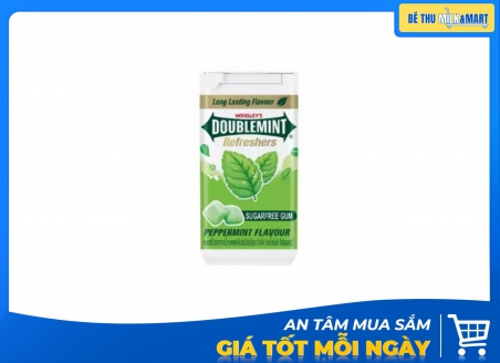 Kẹo Singum Doublemint Không Đường Refreshers Hương Bạc Hà 40g