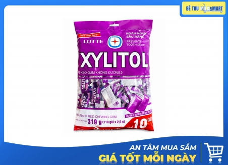 Kẹo Singum Xylitol Không Đường Blueberry Mint 319g