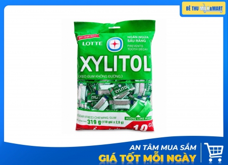 Kẹo Singum Xylitol Không Đường Lime Mint 319g