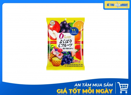 Kẹo Trái Cây C 6 Loại Eikodo 120g