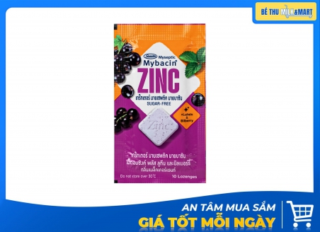 Kẹo ZinC Bổ Sung Kẽm Không Đường Hương Nho Đen