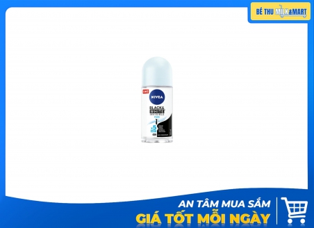 Lăn Khử Mùi Nivea Black & White Giảm Vệt Ố Vàng 25ml