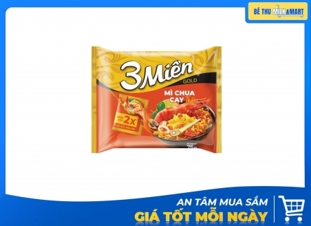 Mì 3 Miền Gold Chua Cay Thái 75g