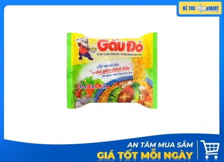 Mì Gấu Đỏ Chay Rau Nấm 64g