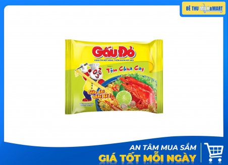 Mì Gấu Đỏ Tôm Chua Cay 64g