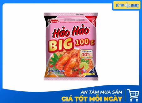 Mì Hảo Hảo Big 100 Hương Vị Tôm Chua Cay 100g