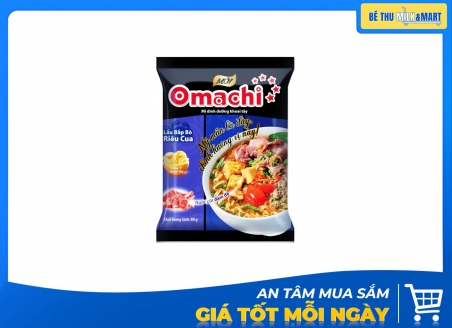 Mì Omachi Lẩu Bắp Bò Riêu Cua 80g
