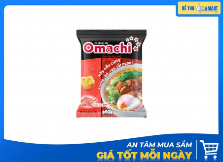 Mì Omachi Xốt Bò Hầm 81g