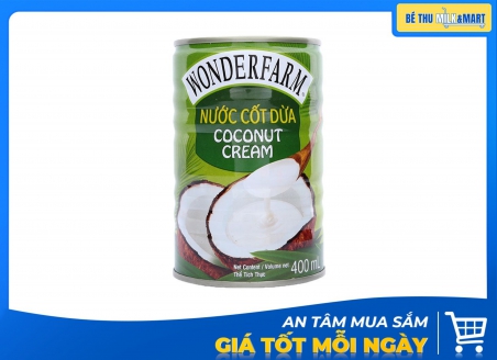 Nước Cốt Dừa Wonderfarm 400ml