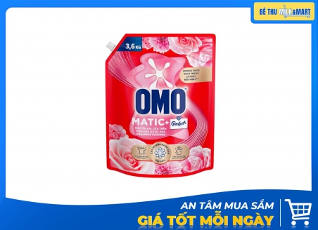Nước Giặt Omo Cửa Trên Hoa Hồng 3.6kg