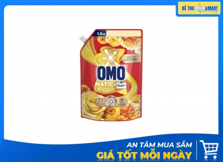 Nước Giặt Omo Cửa Trên Tinh Dầu Nước Hoa Tinh Tế 1.8kg