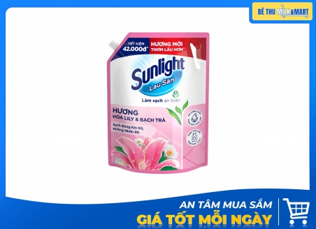 Nước Lau Sàn Sunlight Lily Bạch Trà 3.6kg