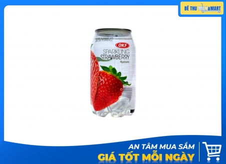 Nước Trái Cây Sparkling OKF Dâu 350ml