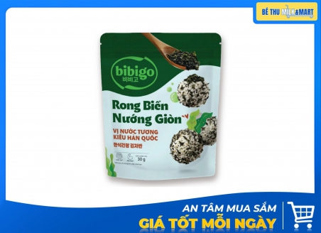 Rong Biển Ăn Liền Giòn Nước Tương Bibigo 50g