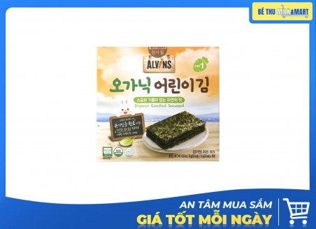 Rong Biển Ăn Liền Tách Muối Cho Bé Alvins 15g