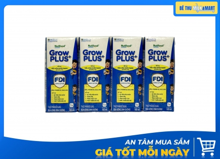 Sữa Bột Pha Sẵn Nutifood Grow Xanh Nhạt 180ml