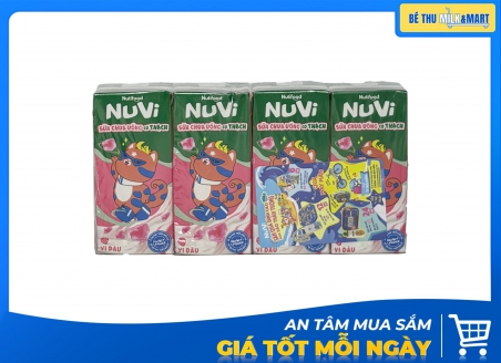 Sữa Chua Uống Nuvi Dâu Có Thạch 170ml