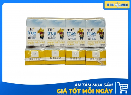 Sữa Chua Uống TH Dâu Chuối Lúa Mạch 110ml