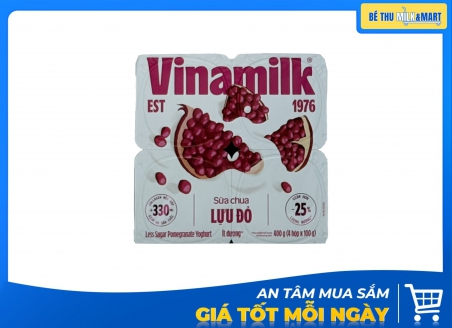 Sữa Chua VNM Lựu Đỏ Collagen Ít Đường 100g