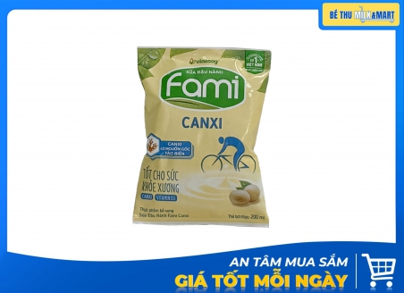 Sữa Đậu Nành Fami Canxi Bịch 200ml