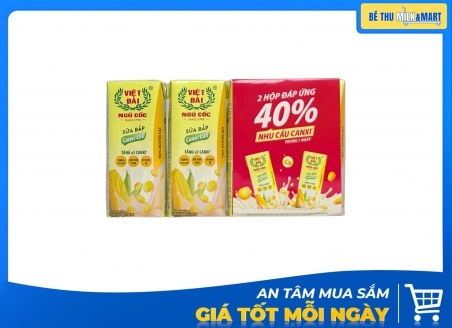 Sữa Ngũ Cốc Vietngucoc Sữa Bắp Canxi 180ml