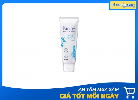 Sữa Rửa Mặt Biore Dưỡng Ẩm & Mịn Da Xanh Dương 100g