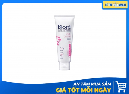 Sữa Rửa Mặt Biore Sạch Nhờn Hồng 100g