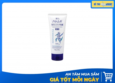 Sữa Rửa Mặt Hatomugi Dưỡng Ẩm Sáng Da Trắng 130g