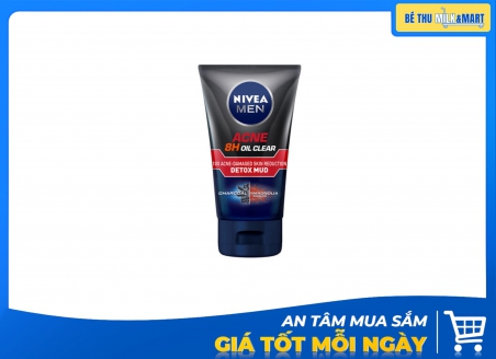 Sữa Rửa Mặt Nivea Men Acne Giảm Mụn & Hư Tổn Da 100g