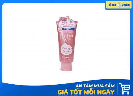Sữa Rửa Mặt Senka Đàn Hồi Mướt Mịn Hồng 120g