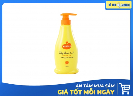 Sữa Tắm Gội Wesser Hương Phấn Cam 500ml