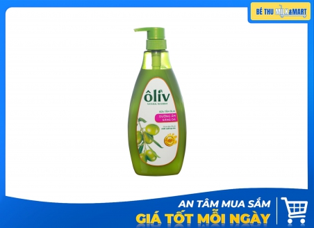 Sữa Tắm Oliv Dưỡng Ẩm Sáng Da 650ml Kẹp
