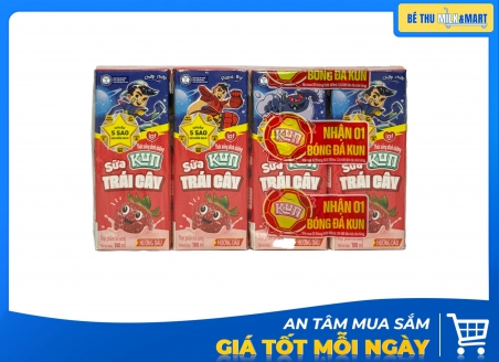 Sữa Trái Cây Kun Hương Dâu 180ml
