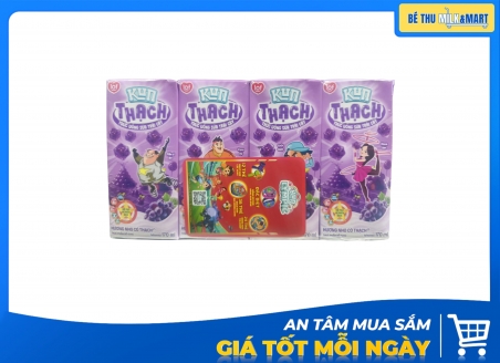Sữa Trái Cây Kun Nho Có Thạch 170ml