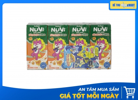 Sữa Trái Cây Nuvi Cam Có Thạch 170ml