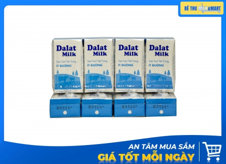 Sữa Tươi Đà Lạt Milk Ít Đường 110ml