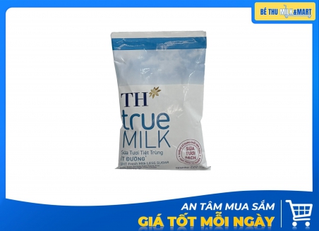 Sữa Tươi TH Ít Đường Bịch 220ml