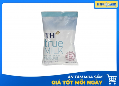 Sữa Tươi TH Không Đường Bịch 220ml